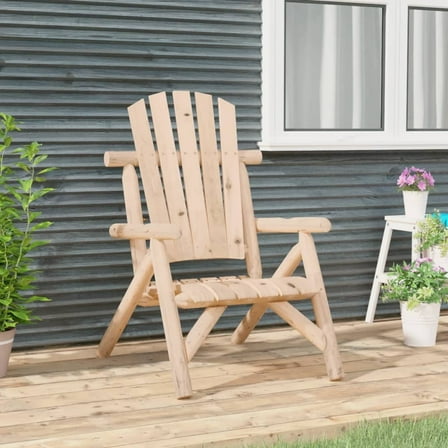 vidaXL Patio Chair 26.8"x33.9"x40.6" Solid Wood Spruce