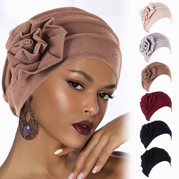 Only Moment Head Scarves for Women Knotted Headwraps for Women Polyester Soft Cancer Headwear Elastic Chemo Hats for Women with Hair Loss Navy,One Size