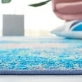 thumbnail image 4 of SAFAVIEH Sequoia Jeana Abstract Machine Washable Area Rug, 6'7" x 6'7" Round, Blue/Orange, 4 of 8