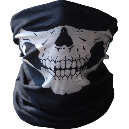 Skull Tube Face Mask Festival Style Multi-Function Bandana Beanie Scarf Headband Outdoor Face Protection Rave Mask
