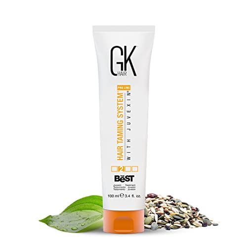 GK HAIR Global Keratin le Meilleur (3.4 Fl Oz/100ml) Traitement Capillaire Lissant à la Kératine - Complexe Brésilien Professionnel pour des Cheveux Lisses et Sans Frisottis - Formaldéhyde
