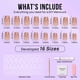 thumbnail image 4 of Press on Nails BtartBox Gold Rose French Tips para mujeres, 4 of 9