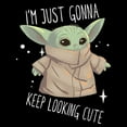 thumbnail image 2 of Girl's Star Wars: The Mandalorian The Child Looking Cute  Graphic T-Shirt, 2 of 3