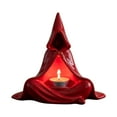 thumbnail image 2 of HongMinWen Mystic Wizard Candle Holder, Halloween Ghost Tea Light Candle Holders, Hooded Cloak Tealight Holder, Unique Creative Gift Gothic Retro Lighting Decoration for Home and Bar, 2 of 6