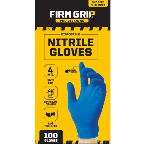 Pro Cleaning Disposable Nitrile Gloves (100-Count)