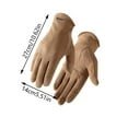 thumbnail image 4 of TIELUTT Suede Warm Gloves For Men and Women with Heating in Rubber Gloves for Cleaning Medium Small Disposable Gloves Women Gloves Size Large Recyclable Disposable Gloves Reusable Dish Clothes for Wa, 4 of 5