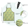 thumbnail image 2 of Colorful Cartoon Dinosaurs Plants Pattern Kids Aprons for Girls and Boys,Adjustable Neck Strap Toddler Aprons for Kids Cooking Baking, 2 of 2
