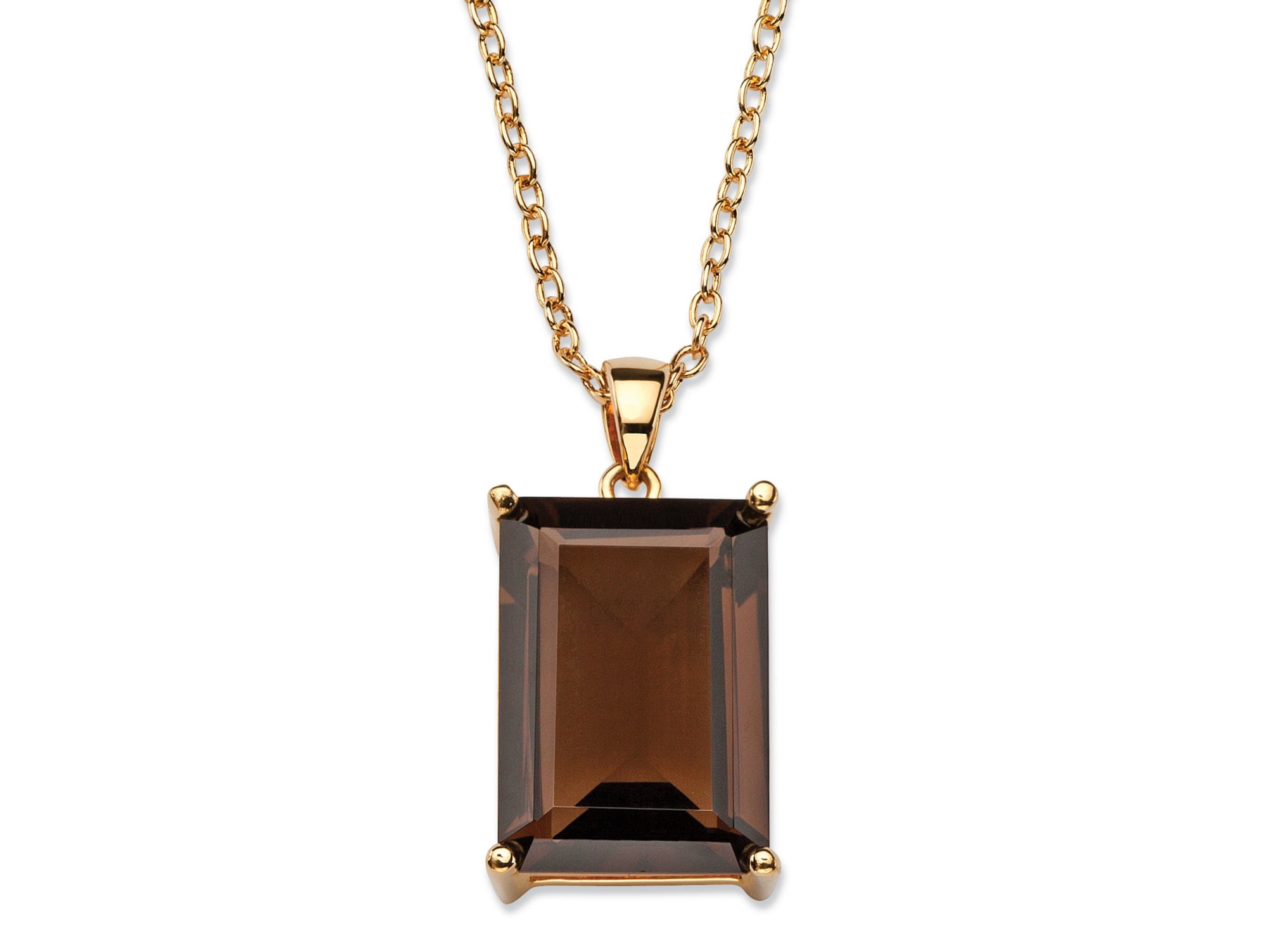 24 TCW Emerald-Cut Genuine Smoky Topaz 