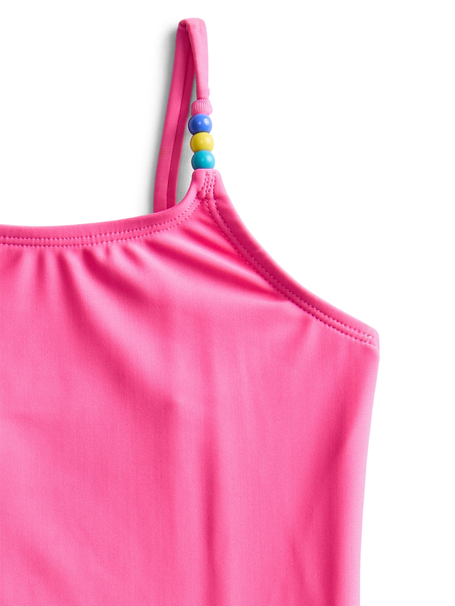 Wonder Nation Girls One-Piece Swimsuit with UPF 50+, Sizes 4-18 & Plus