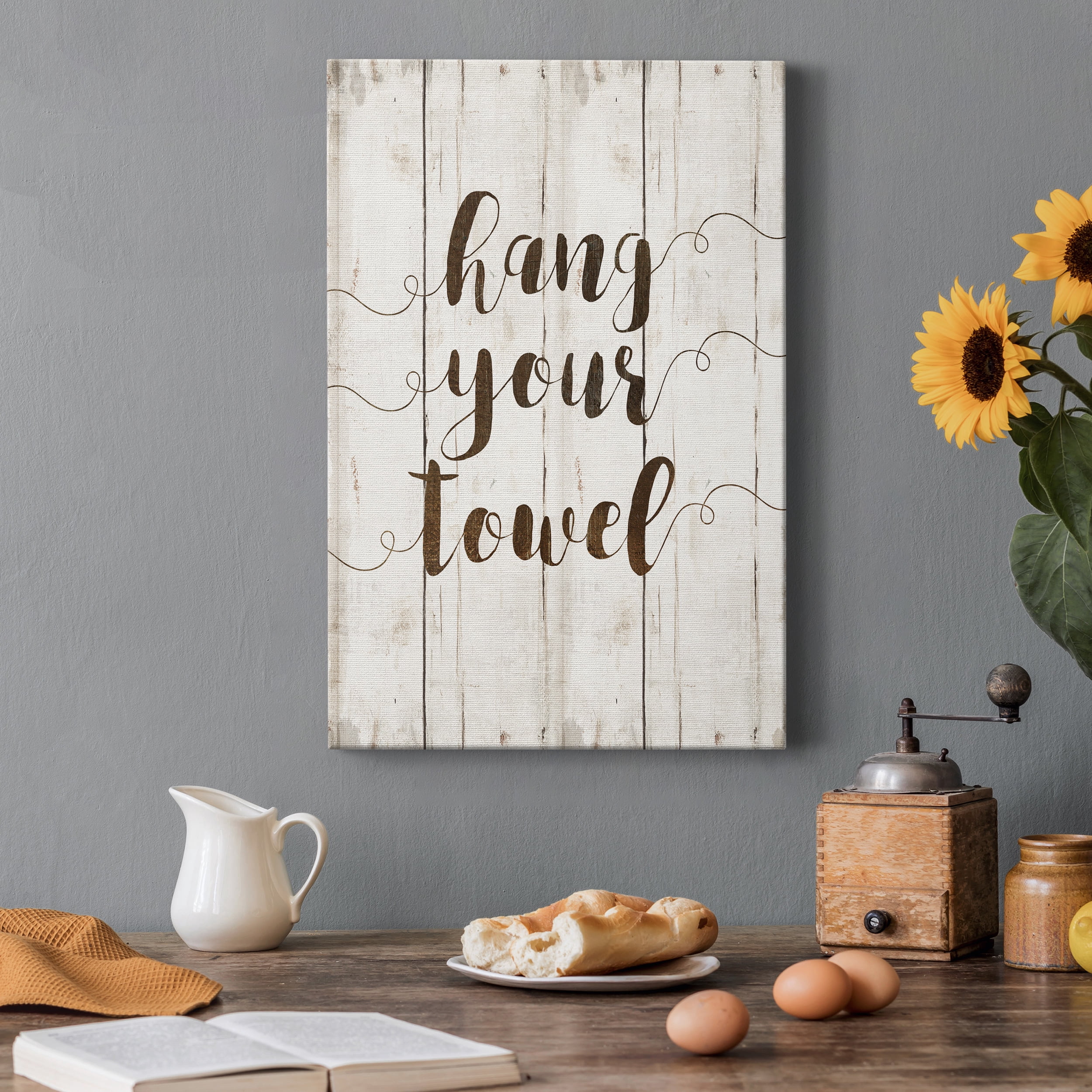 Hang Your Towel Premium Gallery Wrapped Canvas - Ready to Hang - 32 x 48