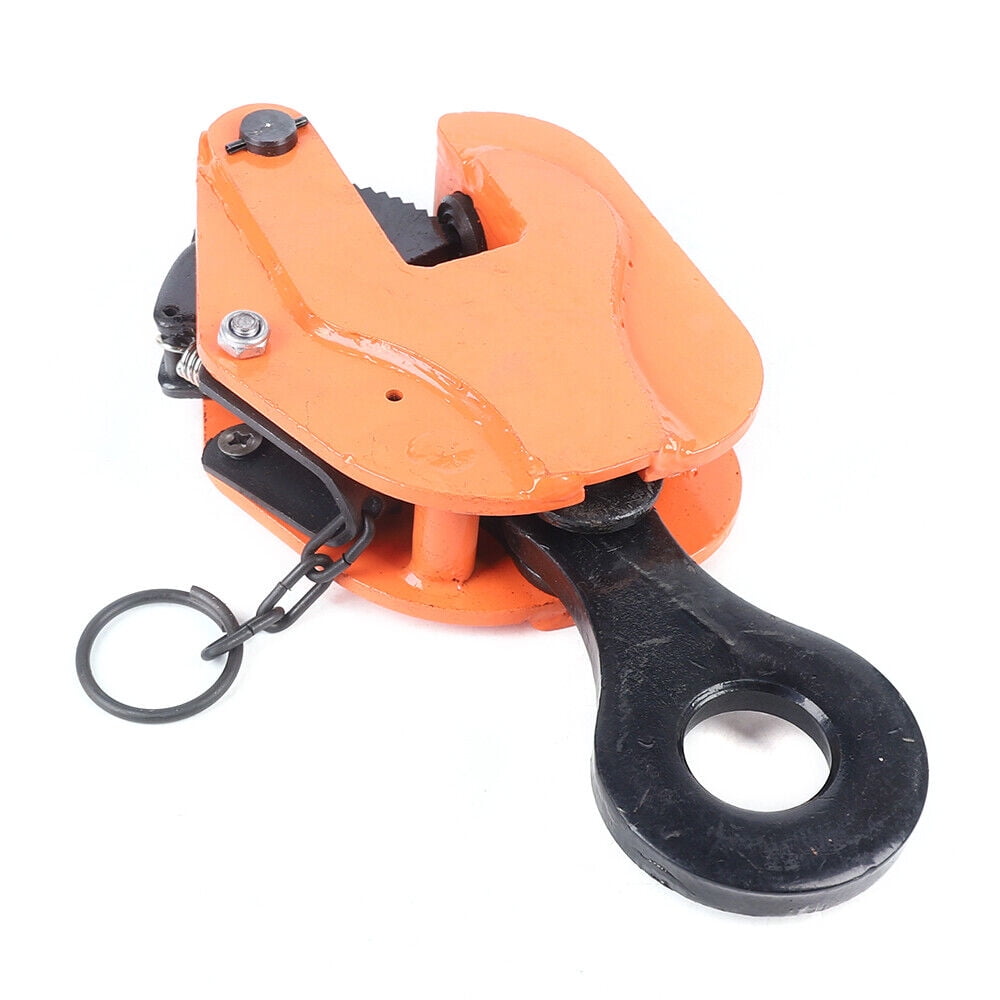 Fichiouy 3T Vertical Crane Hanging Steel Plate Clamp Heavy Duty Industrial Sheet Metal Lifting Clamp