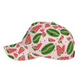 thumbnail image 5 of Daiia Watermelon print Baseball Cap Men Women Golf Dad Hat Adjustable Original Classic Low Profile Hat Unconstructed Plain Cap, 5 of 9