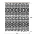 thumbnail image 5 of Black Geometric Triangle Striped Pattern Shower Curtain 72"x84" ,Bathroom Decorative Shower Curtains Set with 12 Hooks,Modern Waterproof Washable Shower Curtain, 5 of 6