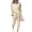 Beige, variant on Aunavey Women's 2 Piece Tracksuit Sport Outfits Long Sleeve Tops and Pants Set Sweatsuits