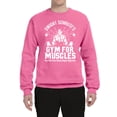 thumbnail image 2 of Dwight Schrute's Gym for Muscles Pop Culture Unisex Crewneck Graphic Sweatshirt, Neon Pink, X-Large, 2 of 3