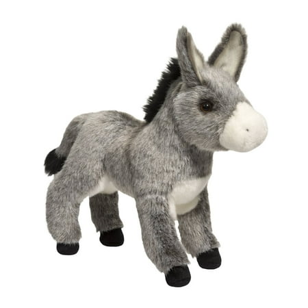 Donkey Pull Toy - Elwood Donkey 11 inch - Stuffed Animal by Douglas Cuddle Toys (1880)