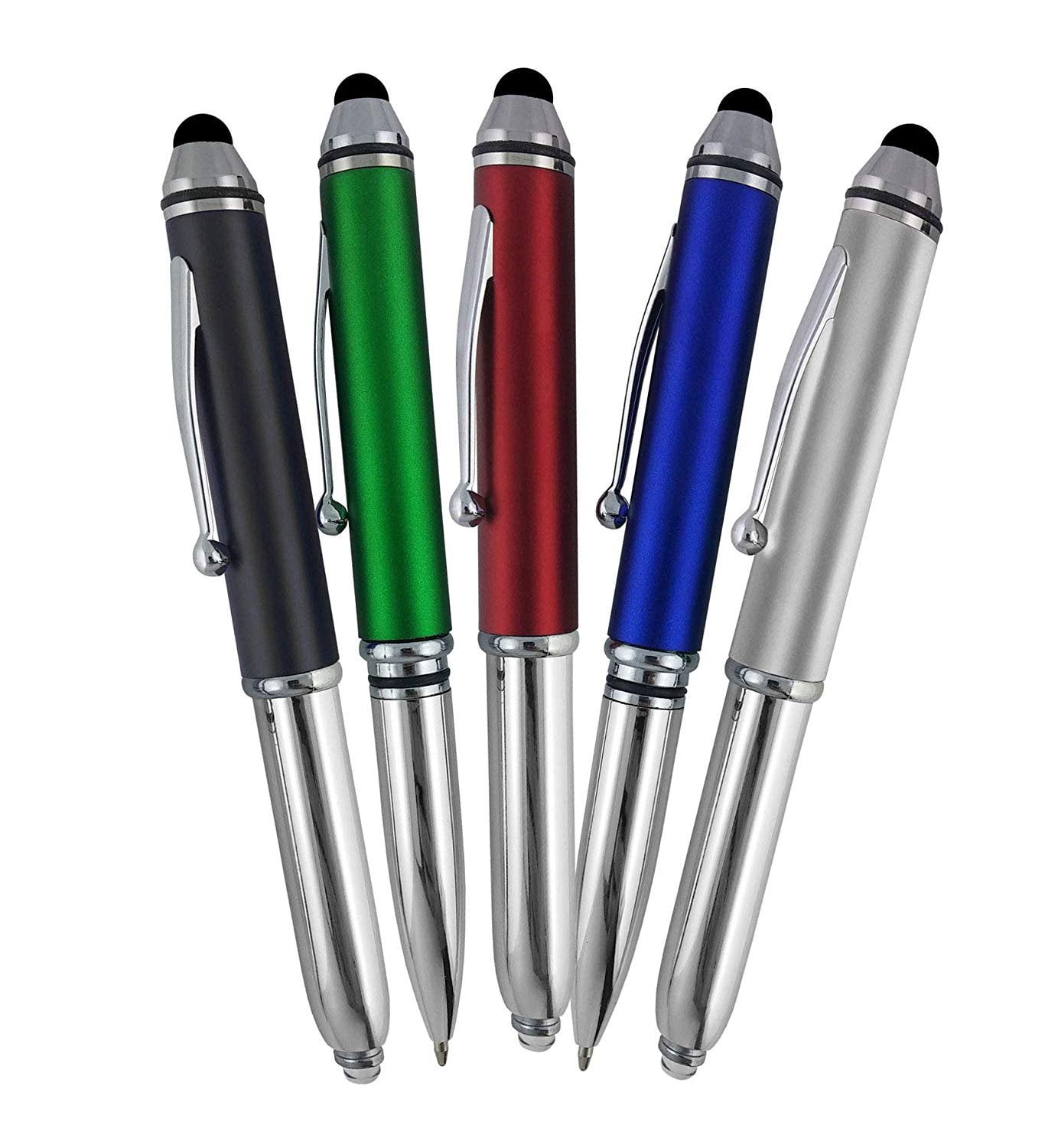 Ballpoint Pens 3 In 1 LED Light Tablet Stylus Stationery Capacitive Touch Screen 