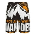 thumbnail image 6 of Kll Not All Who Wander Are Lost4 Men'S Casual Summer Beach Shorts Hawaiian Shorts With Pockets-X-Large, 6 of 9