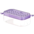 thumbnail image 1 of 32Holes Press Ice Cube Tray Easy Release Storage Box for Party Drinks,Tea,Coffee Purple, 1 of 9