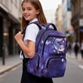 thumbnail image 3 of Yspwyqan Kids School Backpack for Boys Girls, 17 Inch Lightweight Bookbag, Galaxy Axolotl Large Capacity Daypack for Travel, Back to School Gifts for Ages 8-15, 3 of 7
