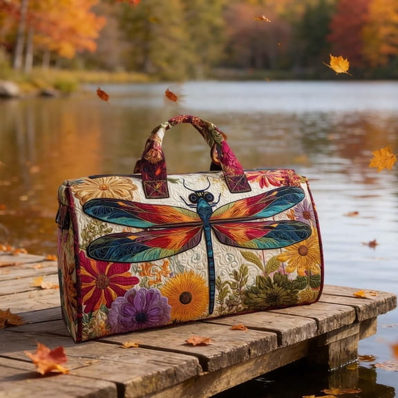 2026 Bohemian Hippie Quilted Travel Bag Soft Fabric For Women Men, Hippie Bus Travel Bag Quilted Duffel Bag Vintage Floral Duffle Bag Boho Weekender Bags Carry For Plane Sports Dance Large