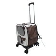 thumbnail image 1 of Rolling Pet Carrier Backpack, 2 in 1 Breathable Window Large Capacity Dog Carrier Telescoping Handle Pet Travel Carrier with Wheels for Small Dogs and Medium Cats, 1 of 7