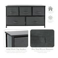 thumbnail image 2 of Simplify Adult  5 Drawer Storage Dresser in Grey, 2 of 9