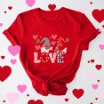 thumbnail image 7 of mihongmao Valentine Graphic T Shirts for Women Short-sleeved Crew-neck Pullover Casual Valentine's Day Red L, 7 of 7