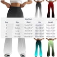 thumbnail image 2 of Women's High-Waisted Flared Yoga Pants with Pockets - Gradient Color, Stretchy & Comfortable for Casual Wear, Dance, or Daily Use, 2 of 4