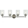 thumbnail image 2 of 4 Light Vanity Light Approved for Damp Locations with Contemporary Inspirations 30 inches Wide-Black Finish Bailey Street Home 147-Bel-4187377, 2 of 9