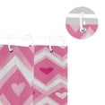 thumbnail image 5 of Yayeee Shower Curtain with Hooks 72"x72" Waterproof Fabric Bathroom Hanging Decor, Heart Geometric, 5 of 5