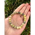 thumbnail image 3 of Yellow Turquoise Crystal Bead Bracelet 8mm, Wholesale Genuine Yellow Turquoise Stretch Gemstone Bracelet, Gift for Men & Women (5), 3 of 9