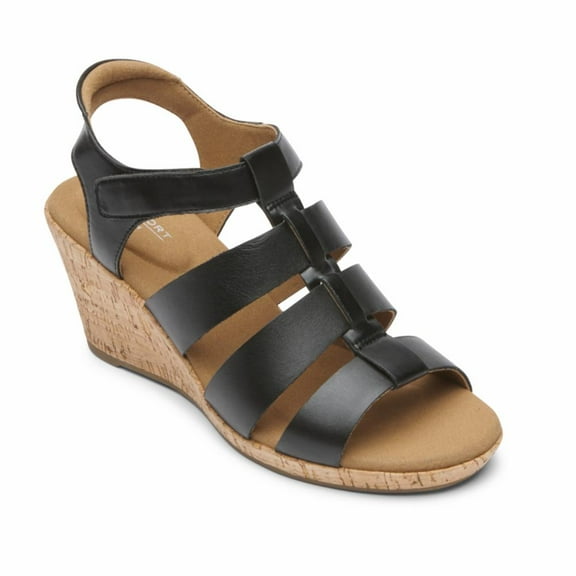 Rockport Women's Briah New Gladiator Briah Black , 7.5 W US