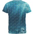 thumbnail image 2 of Manatee Mermaid Ocean Pattern All Over Mens T Shirt Multi SM, 2 of 2