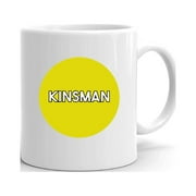 Yellow Dot Kinsman Ceramic Dishwasher And Microwave Safe Mug By Undefined Gifts