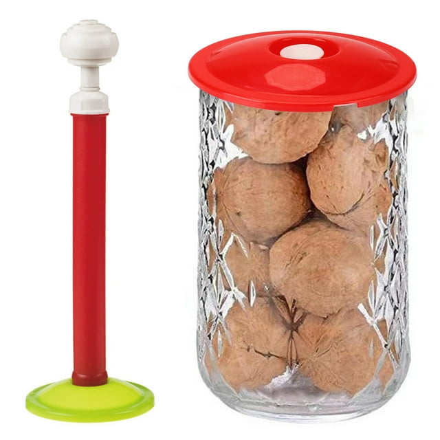 Visland 1 Set Detachable BPA Free Can Sealer with Pump Leak-proof Sealing Glass Jar Vacuum Sealer for Dining Room
