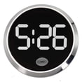 thumbnail image 1 of BUYISI Mini Watch Mini Quartz Clock Light Emitting Electronic Clock Car Clock Waterproof Motorcycle Watch Dashboard Silver, 1 of 5