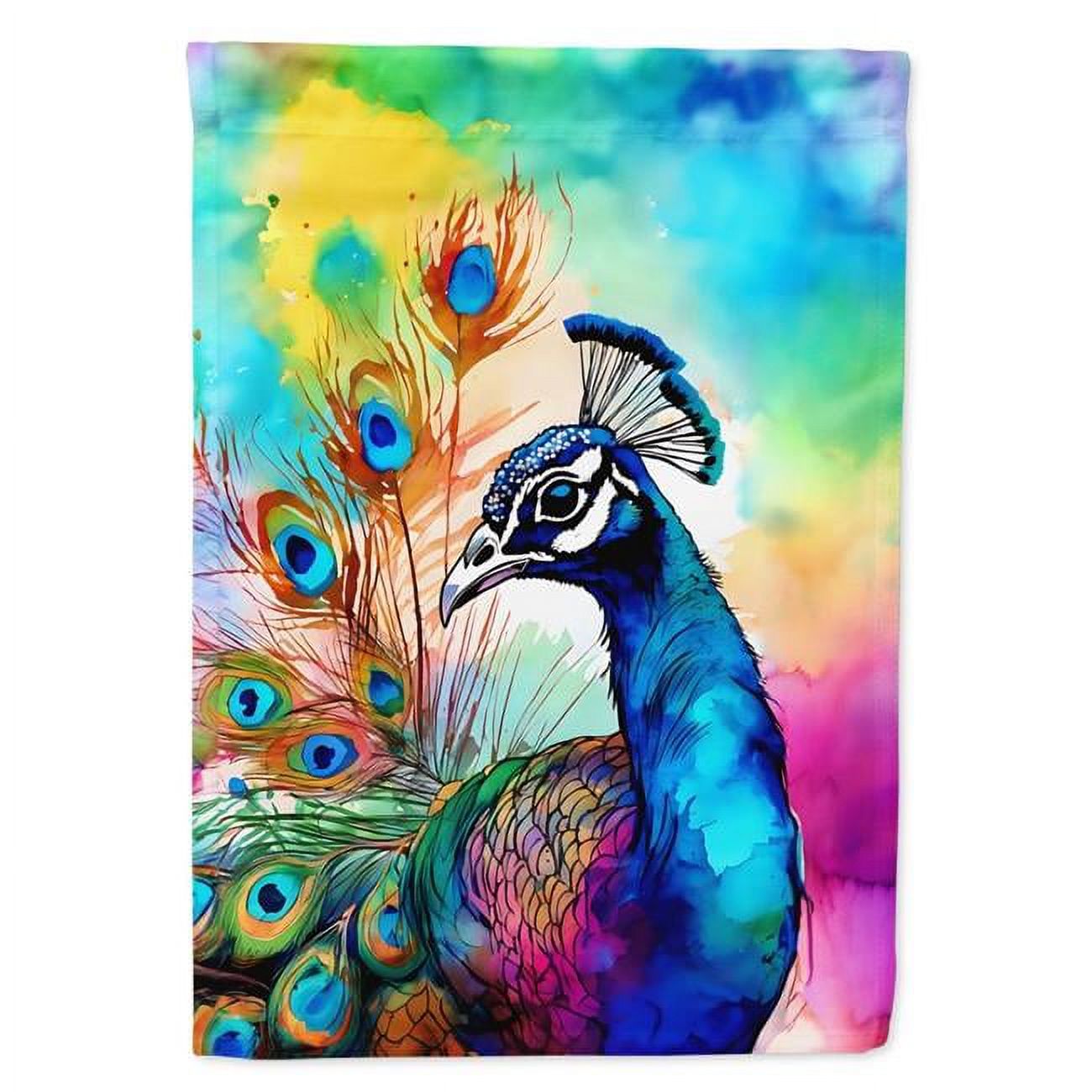 Hippie Animal Peacock Garden Flag 11.25 in x 15.5 in