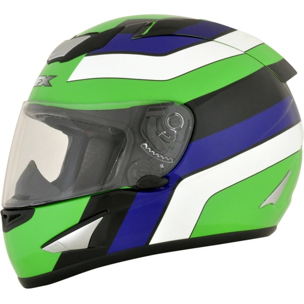 AFX FX95 FullFace Helmet Vintage Kawasaki Graphics Green Sm 01019614
