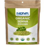 Nova Nutritions Certified Organic Senna Powder 16 OZ (454 Gram) - an Ayurvedic Herb