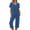 Navy, variant on Women Jogging Suits 2 Piece Set Sleeveless 2 Piece Outfits for Women Solid Color Tank Tops and High Waisted Shorts Summer Beach Sets