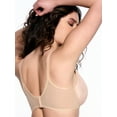 thumbnail image 3 of Paramour by Felina | Delightful Seamless Breathable Lace Contour Bra (Warm Neutral, 34C), 3 of 6