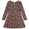 thumbnail image 2 of BTween Girls Long Sleeve Dresses, 3 Pack Soft Cotton Casual Dresses for Kids Rose, Size 14 16, 2 of 5