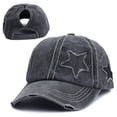 thumbnail image 1 of Women's New Cowboy Star Printing Sun Protection All-match Baseball Hat, 1 of 4