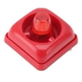 thumbnail image 1 of LED Audible Visual Alarm Strobe Warning Horn 3 Sound Modes Flashing Light Fire Security Horn DC12V 24V, 1 of 5