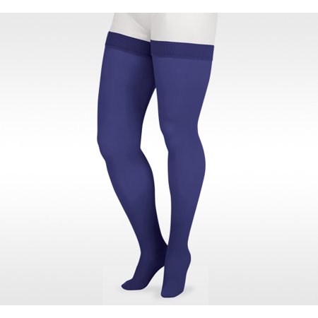 Juzo Soft 30-40 mmHg, Soft, Thigh, FF, Short, Silicone, Navy