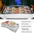 thumbnail image 5 of Disketp Windshield Sun Shade, Car Sun Shade For Front Window Funny Dogs Family Sunshades Sun Visor Protector Blocks Uv Rays Foldable, 5 of 9