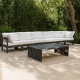 thumbnail image 2 of Meridian Furniture Nizuc White Outdoor Patio Modular Sofa, 2 of 9