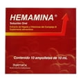 thumbnail image 1 of Suplemento alimenticio Hemanina solución oral 10 ampolletas de 10 ml c/u, 1 of 2