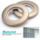 thumbnail image 4 of 50 Uds Anneaux Illets De Rideau Anneaux En Plastique Ronds Clips Anneaux De Bricolage Intrieur Diamtre 40mm(caf), 4 of 5